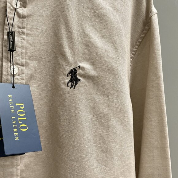 Ralph Lauren Khaki Polo Shirt - Picture 5 of 9